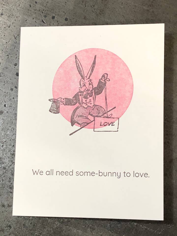 Um pouco de coelho por atacado de Warrior Printress Letterpress and Design