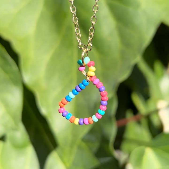 MorninGloria's - Wholesale Pendant/Charm Necklace - Beaded Initial Necklace3