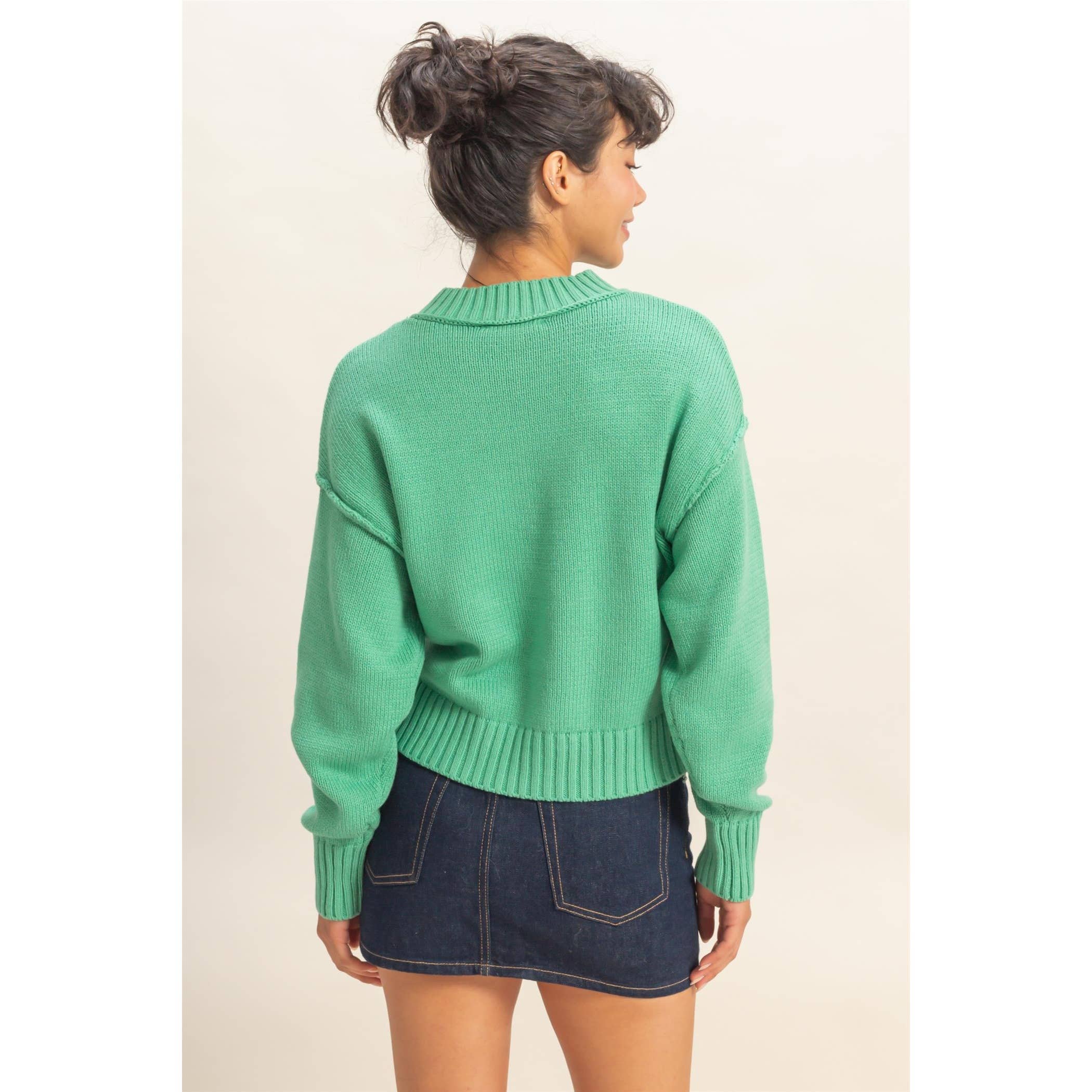 HYFVE – Großhandel Strickpullover – Damen – Pullover mit Stehkragen und Naht vorne22