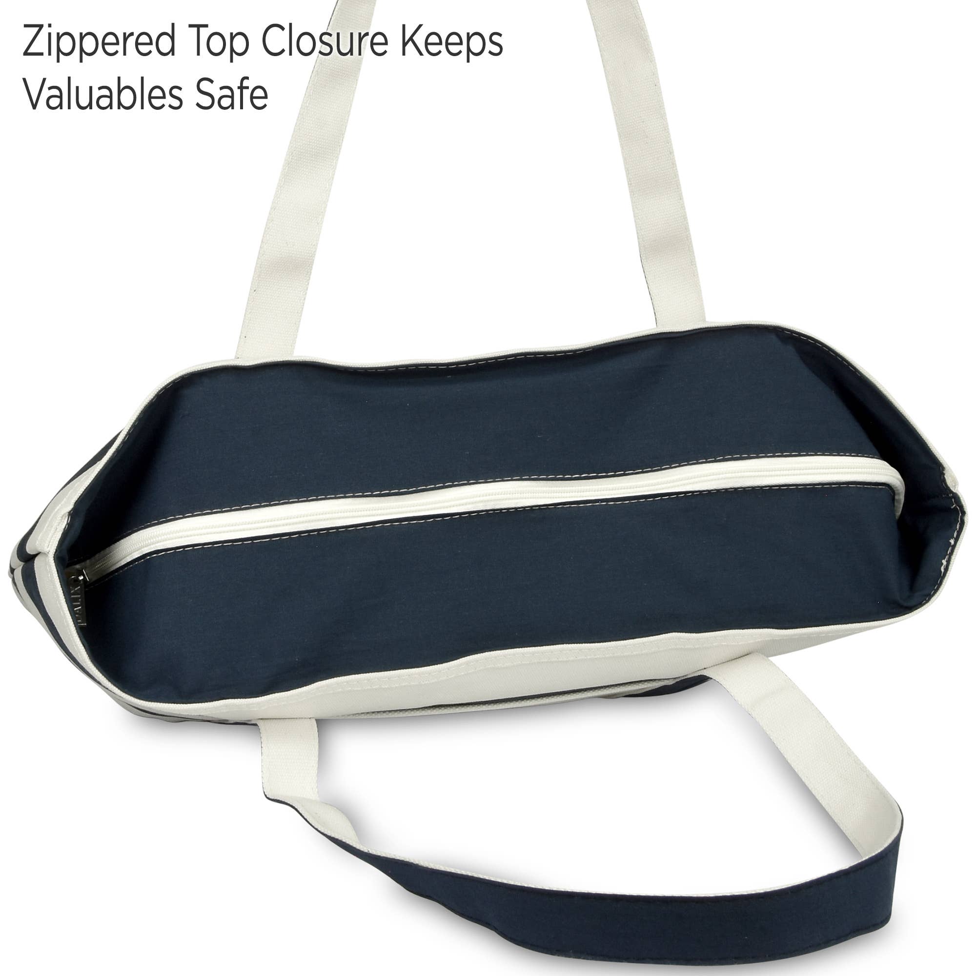 Dalix - Wholesale Tote bag – Women's - Dalix 23" Premium Striped Tote Bag17