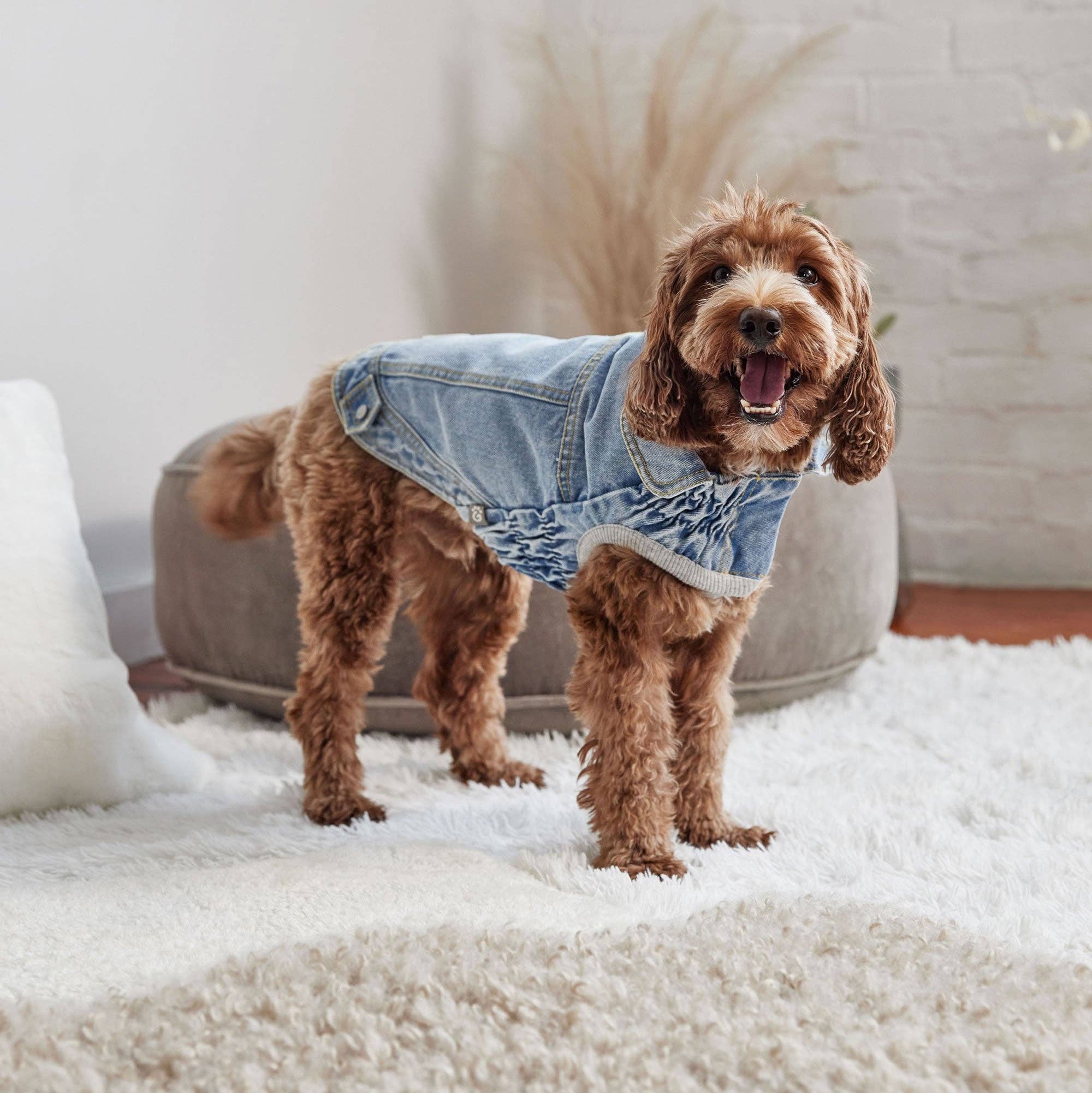 GF Pet - Wholesale Pet Jacket - Dog - Denim Jacket All Season - Light Wash6