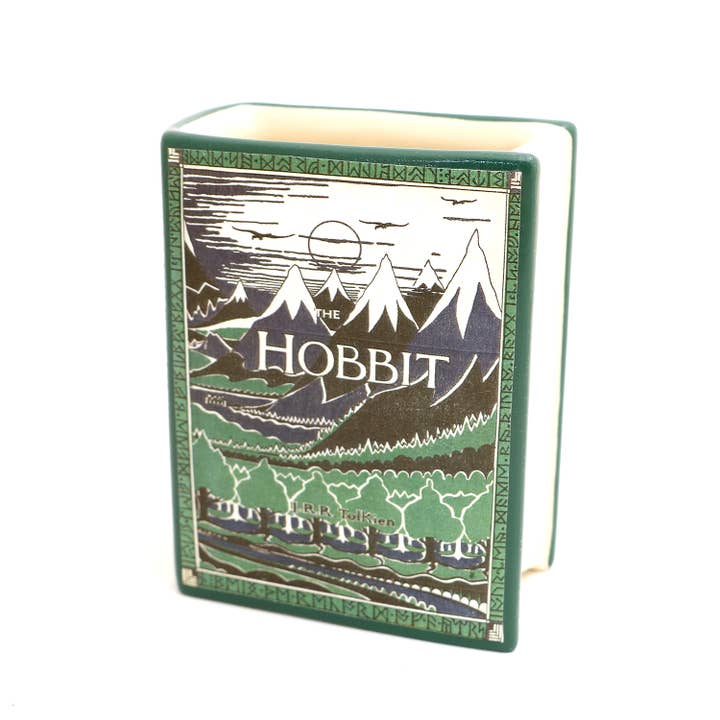 Lenny Mud - Wholesale Pen & Pencil Holder - The Hobbit, book shaped pencil holder, decoupaged, vase