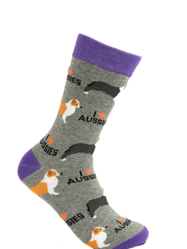 Australian Shepherd 'Aussie' sokken voor wholesale door Shop Dog Days