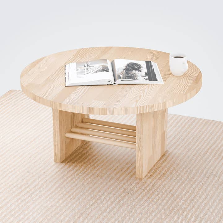 Round Coffee Table (With Sticks) for wholesale by Stoff Mobel