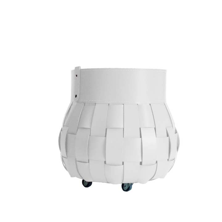 LIMAC Design - Wholesale Basket - TRECCIO braided leather log bag1