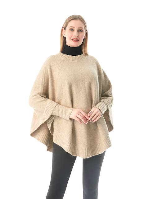 Pretty Persuasions - Wholesale Poncho - Women's - CP22129 Brighton Sweater Poncho2