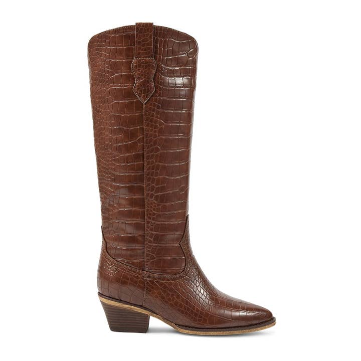 The LeAnn in Chocolate Brown for wholesale by Marfa Boots