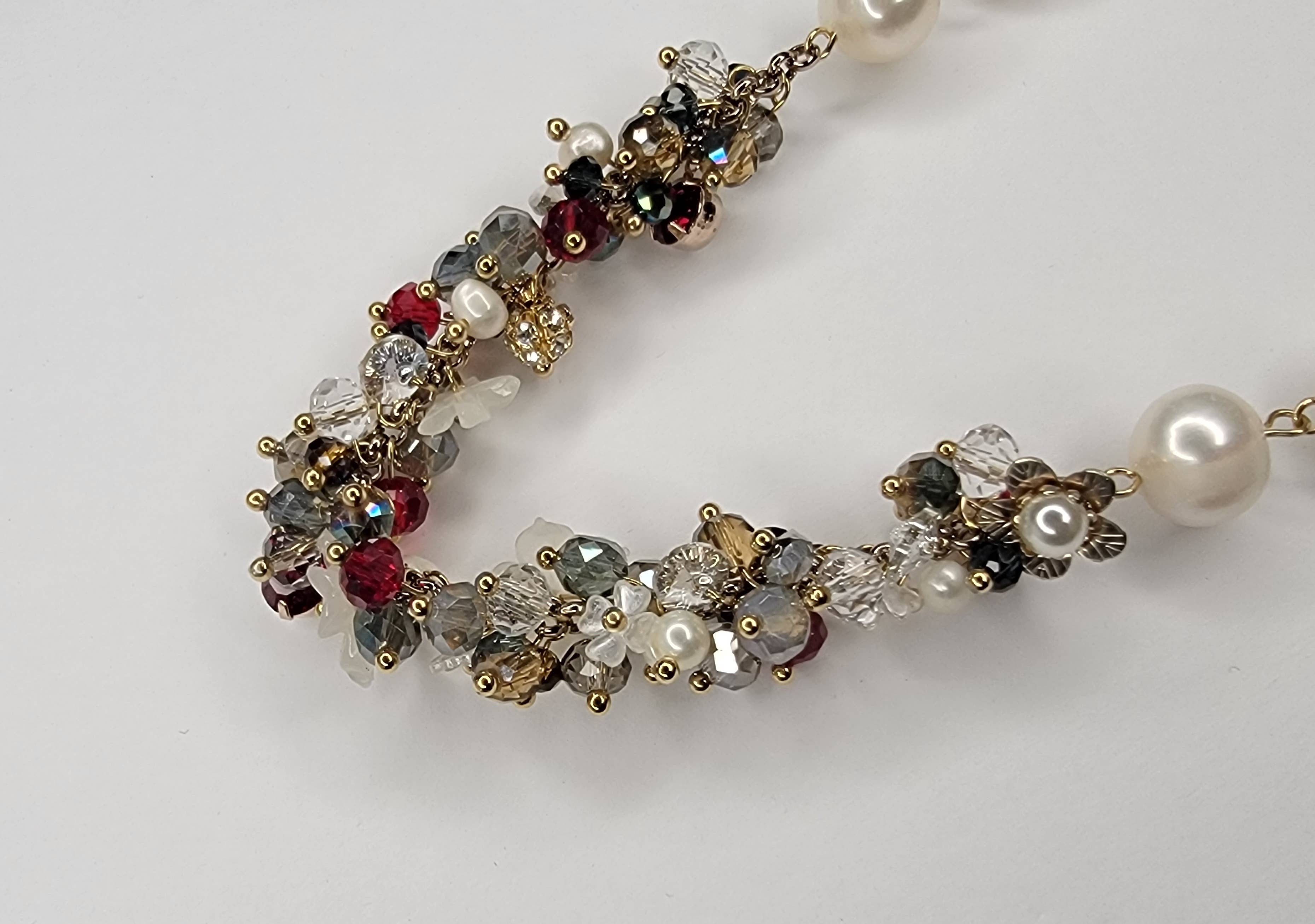 BETTYOH INC - Wholesale Beaded/Pearl Necklace - Handmade Floral Delicately Crafted Pearl Necklace11