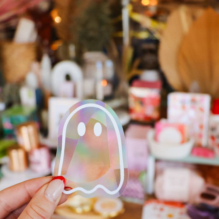 Little Viper Co – Engroshandel Solfanger – Ghost Mini solfanger-klistermærke til halloween1