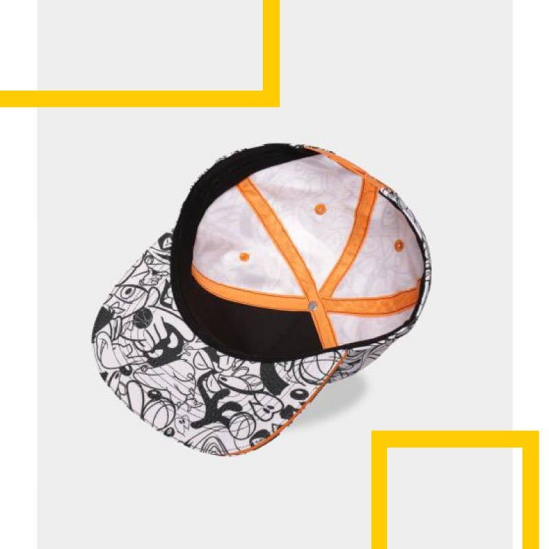 SUBLIMA - Vente Casquette à visière plate – unisexe - Casquette snapback Warner Space Jam blanche1