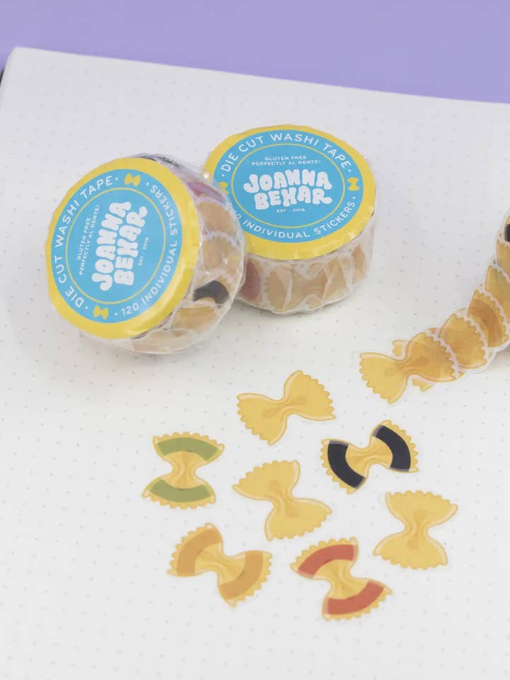 Farfalle pâtes autocollants Washi tape pour la vente par Joanna Behar