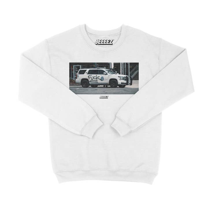 JEEEEZ - Vendita all'ingrosso Felpa stampata - Unisex - FELPA POLIZIA CAR FCK2