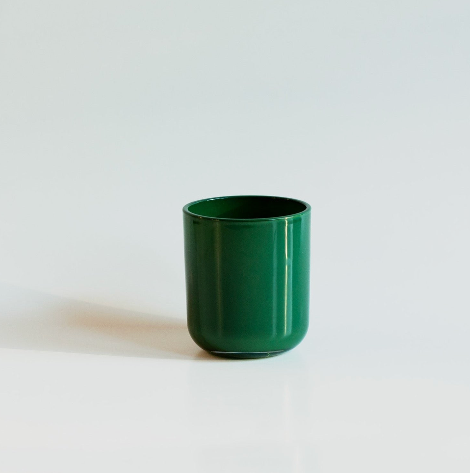 Hive and Honey Candle Supply - Wholesale Candle Holder - 8 oz Glossy Green Candle Jar0