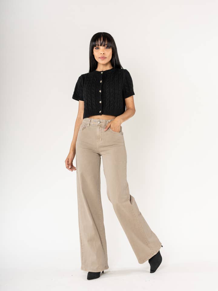 Wide leg jeans Nina Carter stretch color J251 for wholesale by Nina Carter