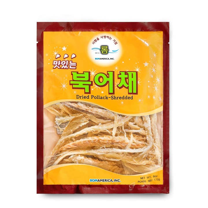 Dried Pollack (Shredded) 6oz for wholesale by ROM AMERICA