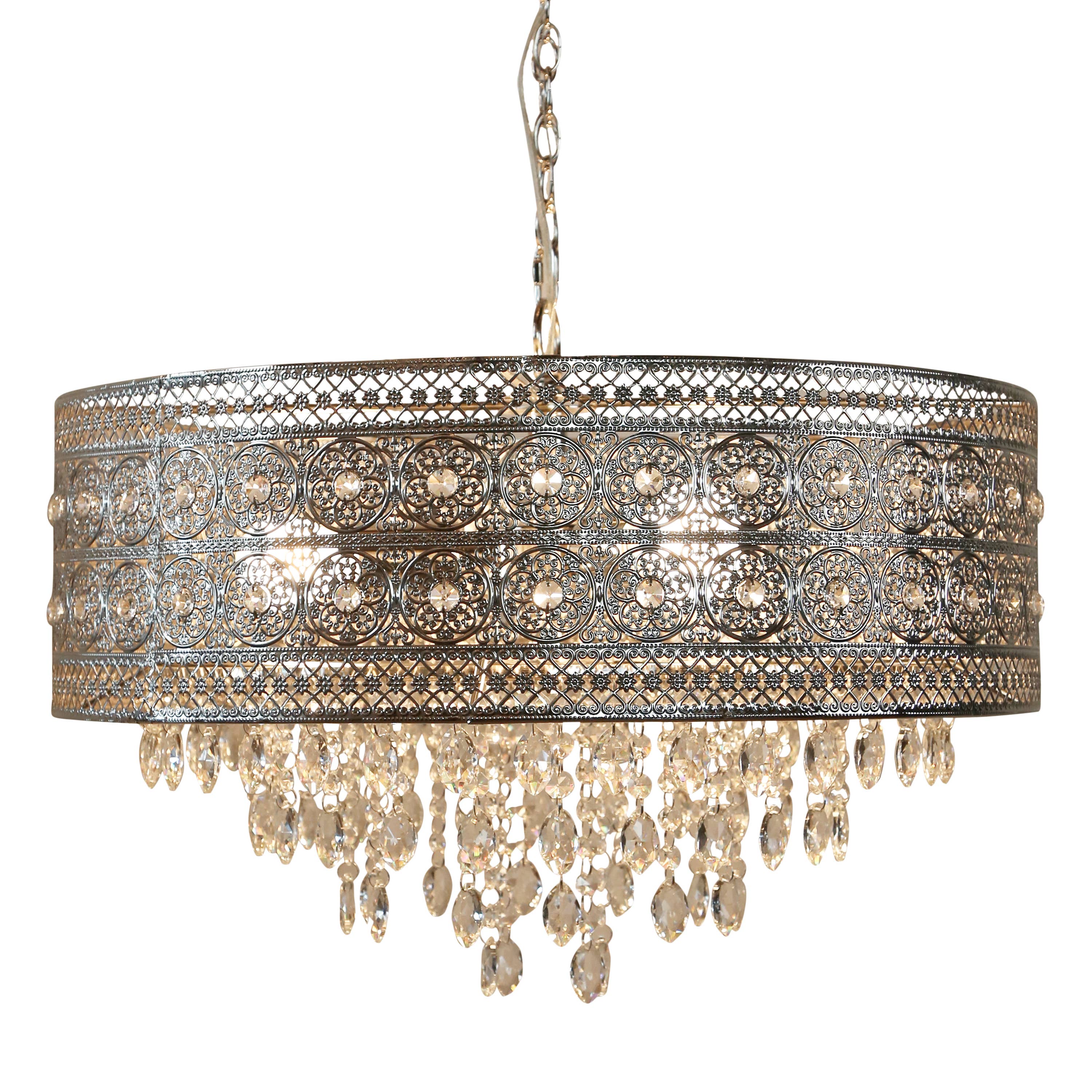 River of Goods - Wholesale Chandelier/Hanging Light - 24"W Harley Polished Nickel 3-Light Chandelier6