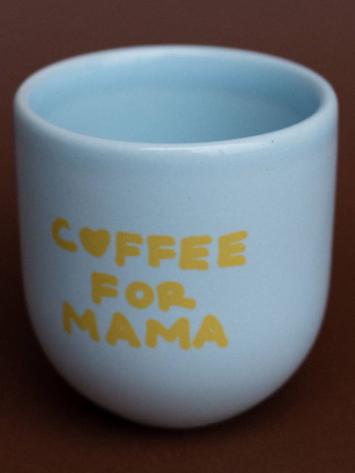 Sisi mug, Coffee for mama, blue for wholesale by Sisi, house of style BV