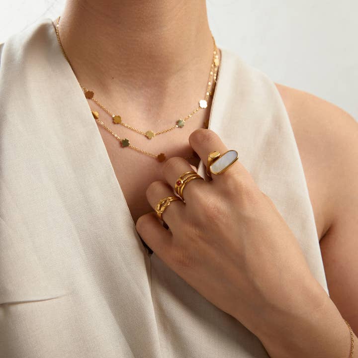 Ring with a stone - StellaSummer for wholesale by Lovelika