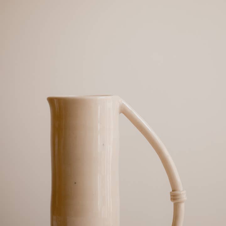 Claycraft - Wholesale Carafe - Handmade ceramic water and wine carafe Half circle