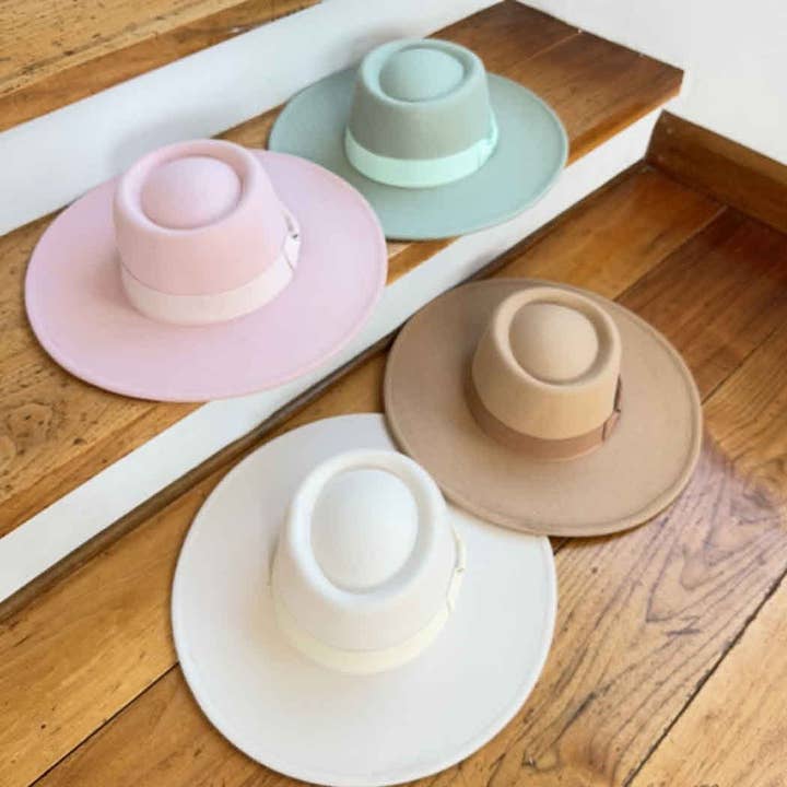 Queens INC - Vente Canotier – femme - Chapeau canotier à large bord - Ruban gros-grain assorti11
