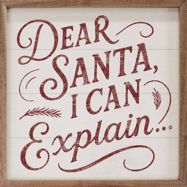 Dear Santa White for wholesale by Kendrick Home