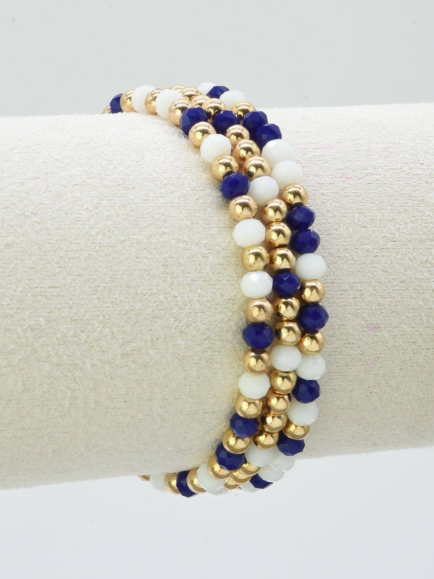 MiMi Wholesale - Wholesale Jewelry Set - CB2297 3 Piece CCB Glass Bead Stretch Bracelet Set7