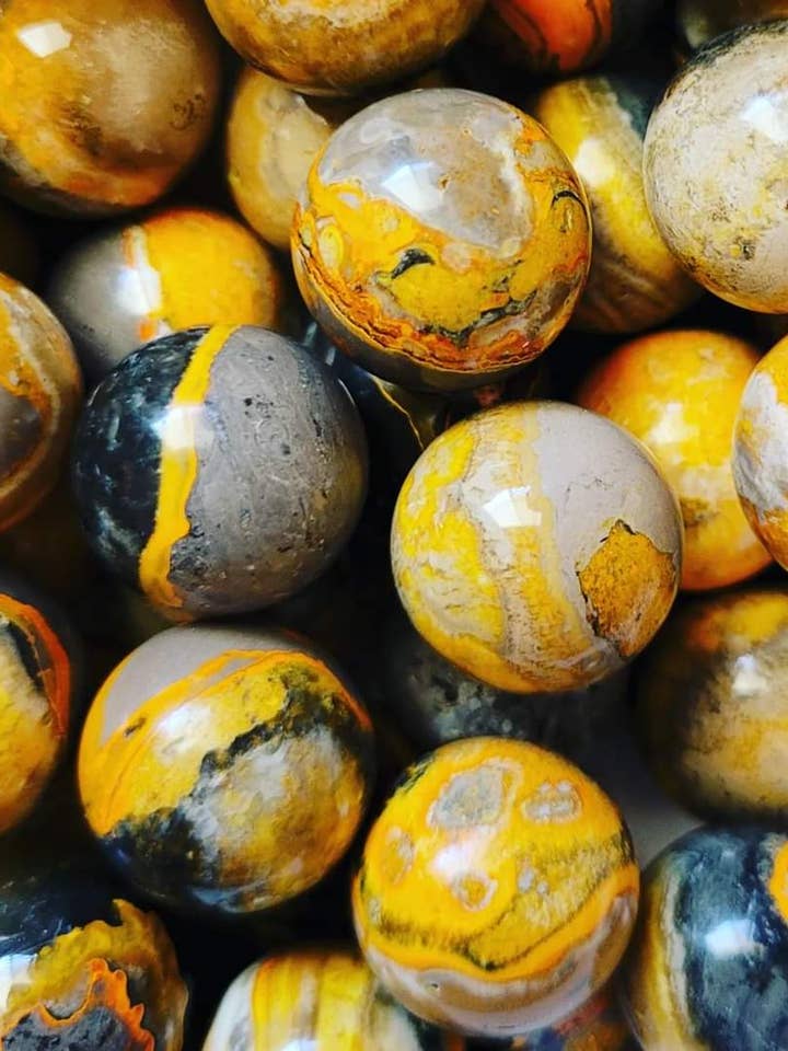 Bumblebee Jasper Spheres for wholesale by ZARDENIA