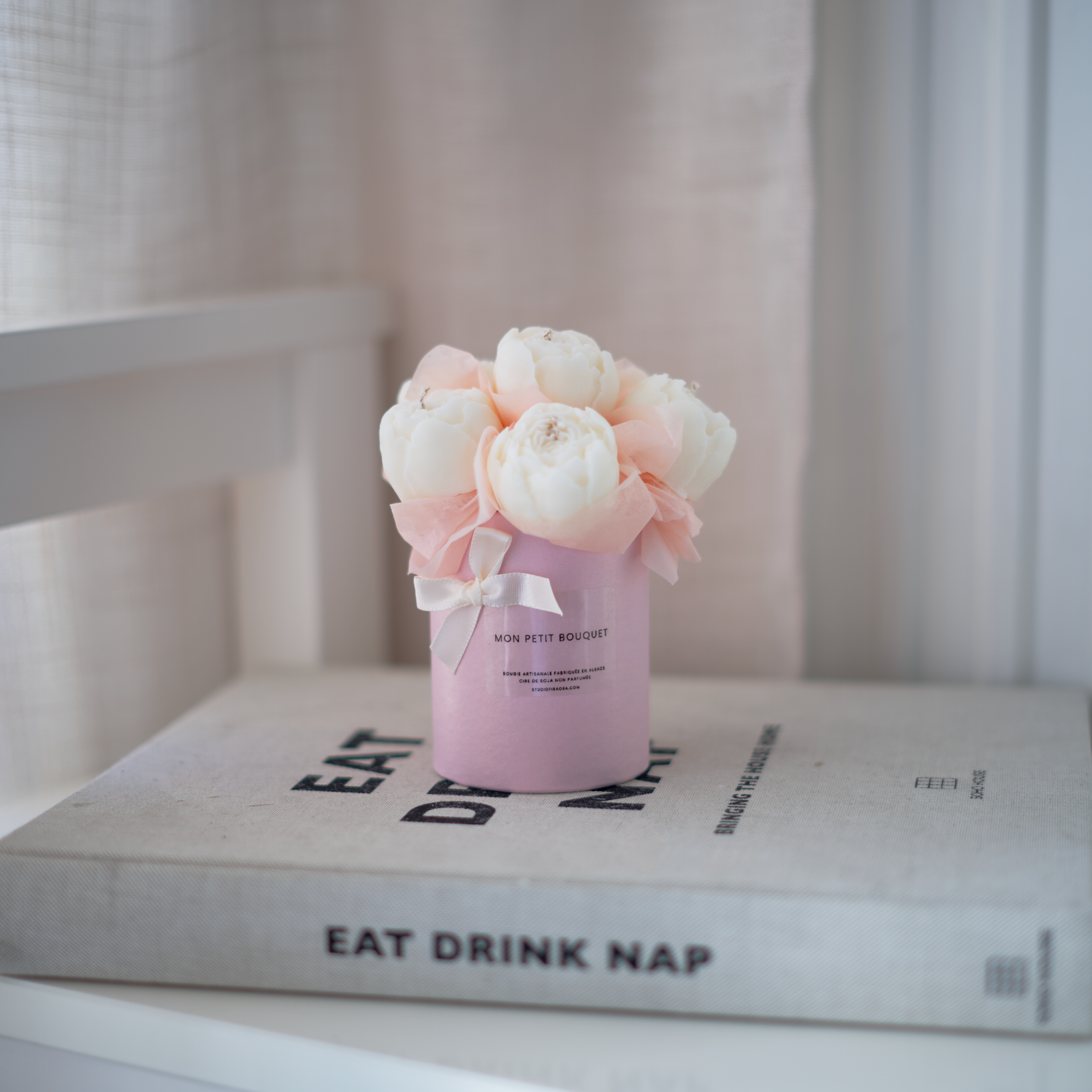 Studio Firaora - Wholesale Novelty Candle - MY LITTLE PEONY BOUQUET - soy wax0