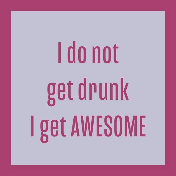 Drinks on Me - Wholesale Coasters - COASTER I Get Awesome | Funny Party Gift | Home Bar Decor1