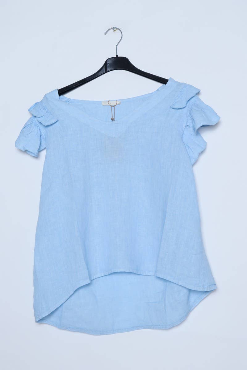 LÉA & LUC - Wholesale Blouse - Women's - 100% Linen Blouse REF. 1201931