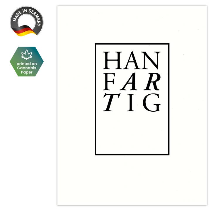 Poster 30x40 "Hanfartig" für den Großhandel von Hanfartig