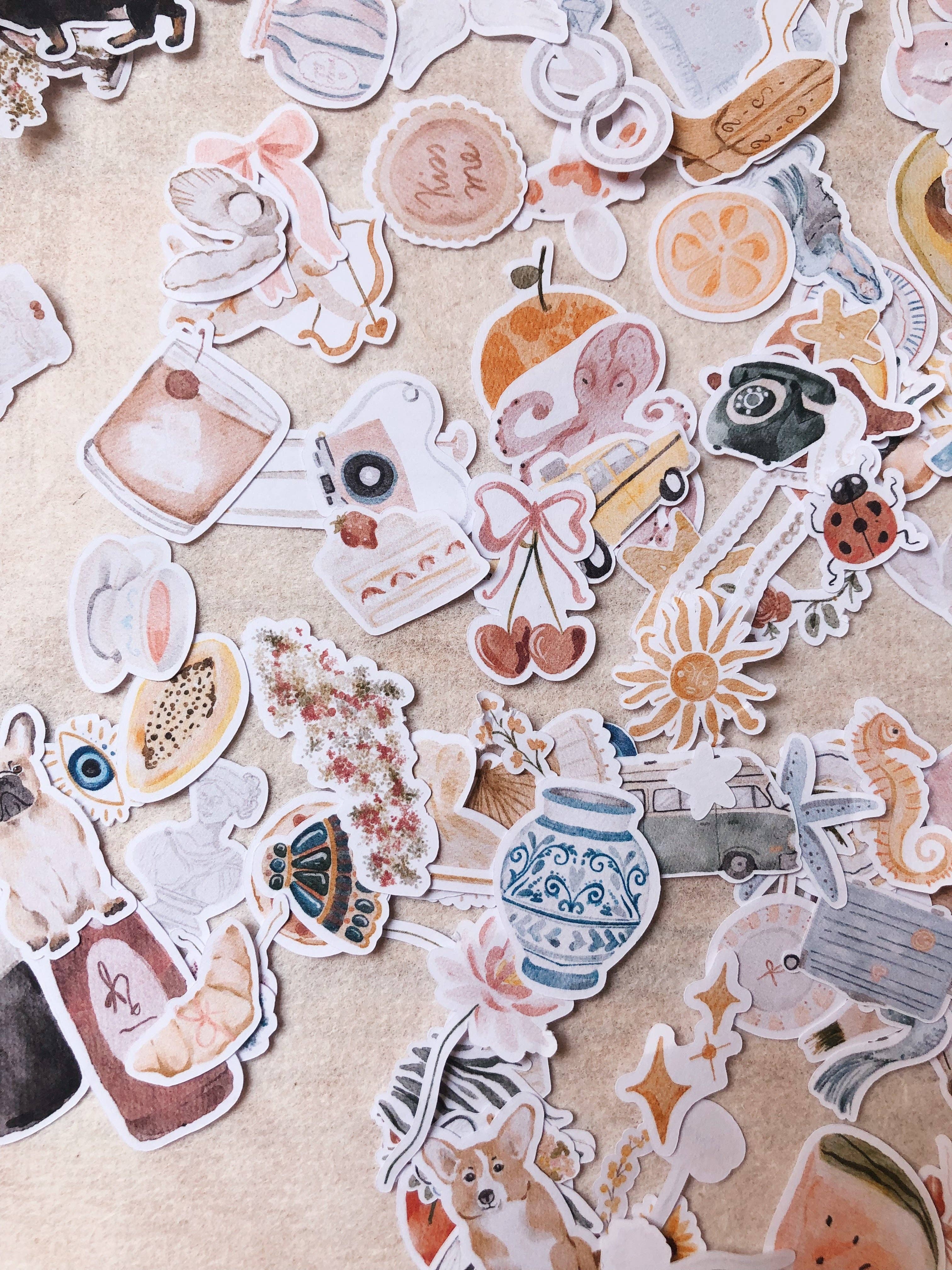 Chapteries - Wholesale Sticker - Ensemble de plus de 160 autocollants individuels - Été coloré4