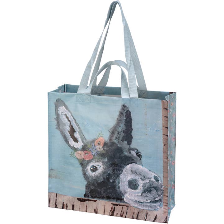 Donkey Market Tote for wholesale by Primitives by Kathy