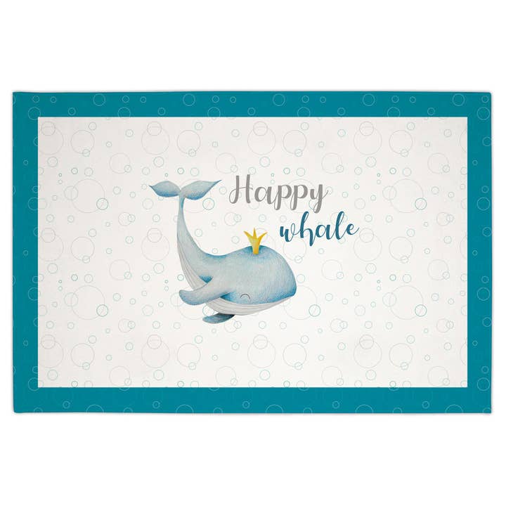 TAPPETO HAPPY WHALE per la vendita all'ingrosso da parte di S&P NEWBORN, S.L.(Naf Naf )