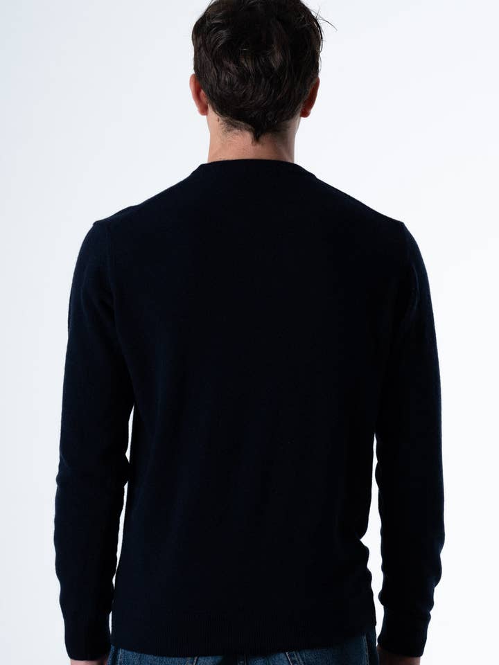Ellemani - Vendita all'ingrosso Felpa - Uomo - Maglione Girocollo da uomo in Cashmere riciclato