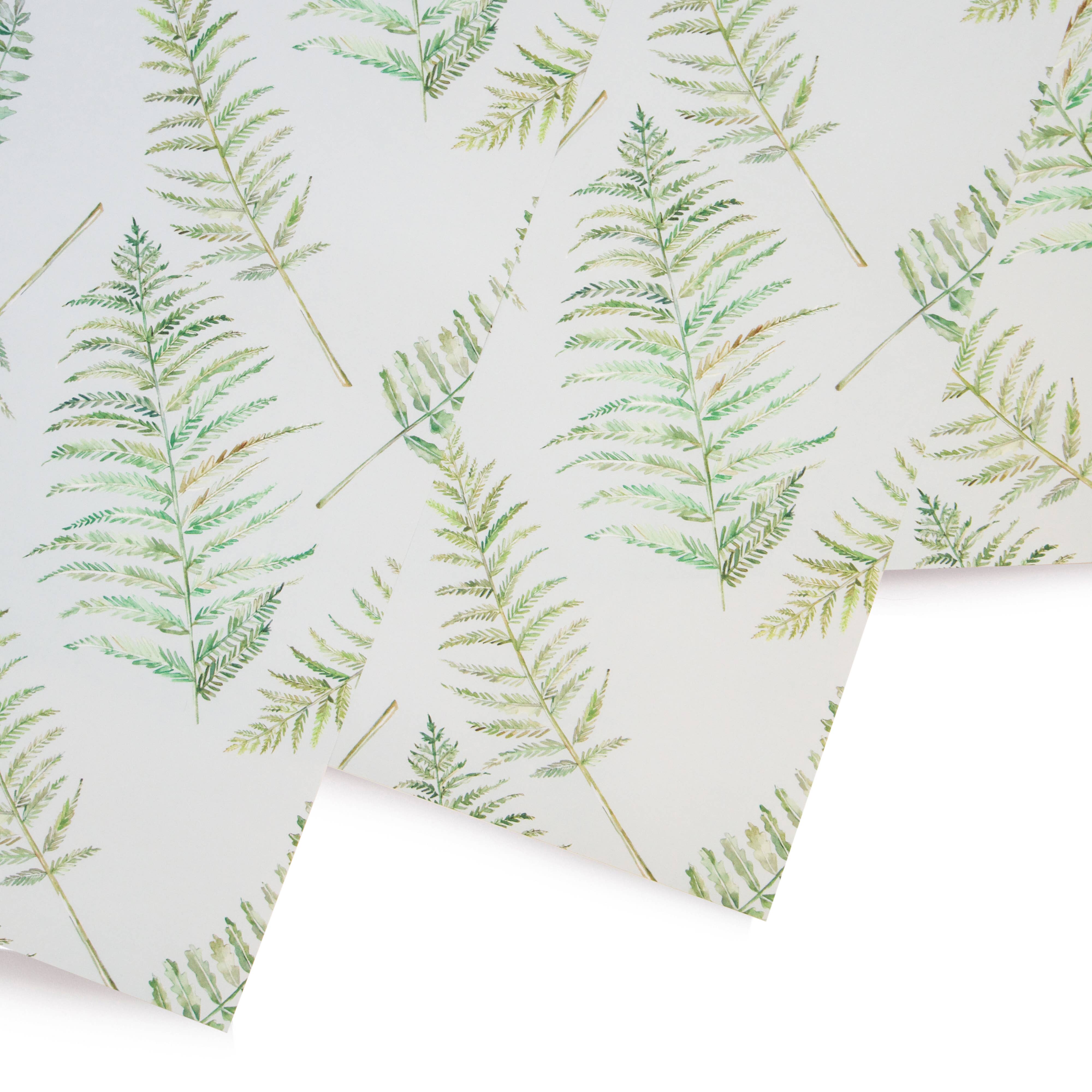 Lana's Shop - Wholesale Flat Wrap - Vintage Ferns Gift Wrap Roll1