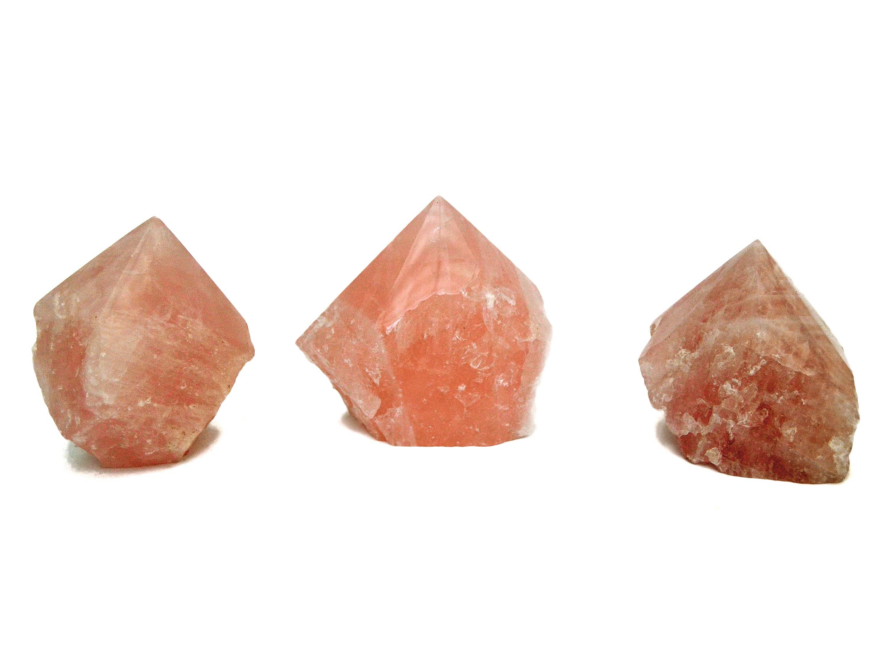 Kaia & Crystals - Wholesale Spiritual Stone/Crystal - Rose Quartz Semi Polished Point (Brazil) - (100g - 350g) Extra Quality4