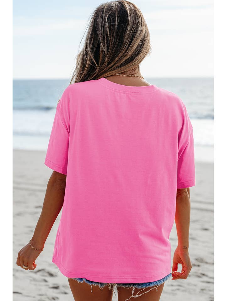 1 the Woman - Wholesale Shirt - Women's - MAMA Letter Graphic Neon T Shirt