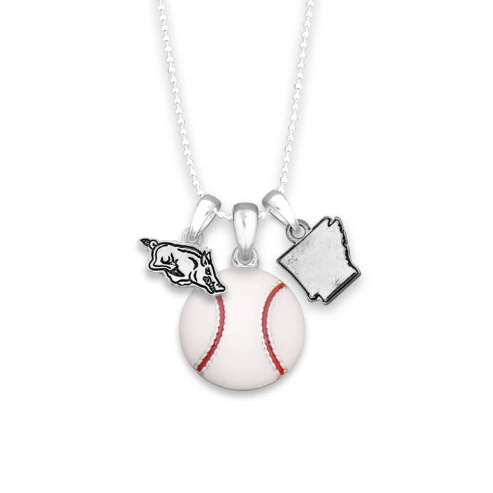 Collier de concentration de baseball des Razorbacks de l'Arkansas pour la vente par From The Heart