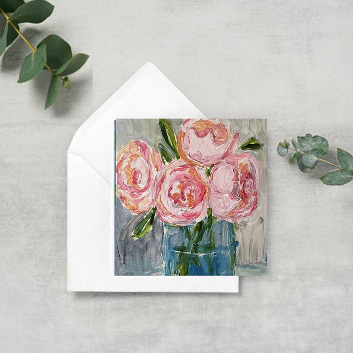 cartes-cadeaux - pivoines pour la vente par Blueberry Road Cards