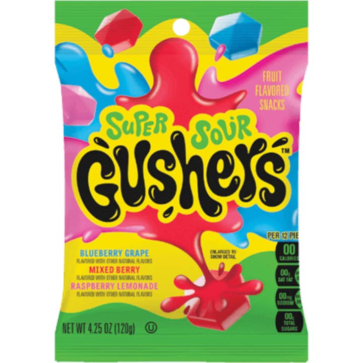Gushers Super Sour for wholesale by Cow Crack Wholesale