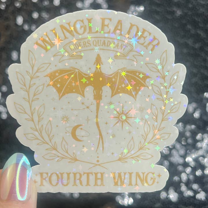 FatedFiction - Wholesale Sticker - Wingleader Fourth Wing Holographic Sticker 5