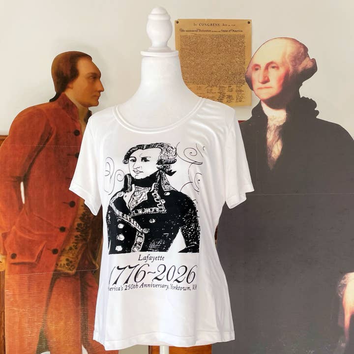 Lafayette Artist Sketch Woman's T-Shirt for wholesale by Mobjack Coffee Roasters