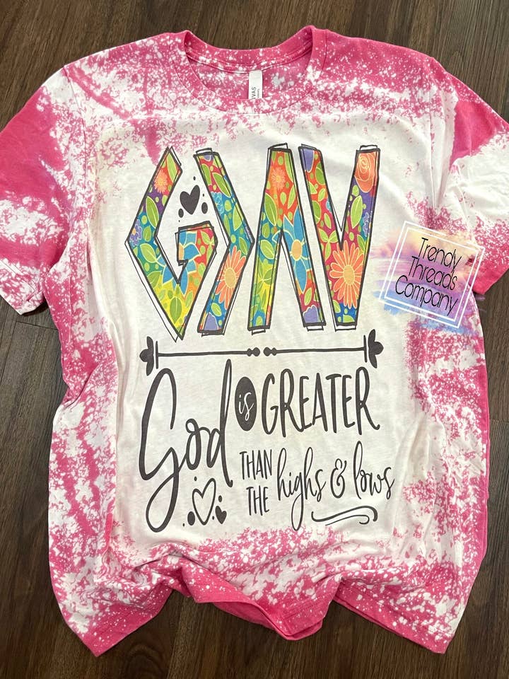 God is greater shirt for wholesale by Trendy Threads Designs LLC