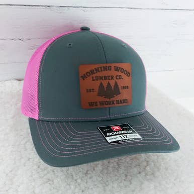 Trendy Transfers - Wholesale Patch - Morning Wood Lumber Company Leather Patch0