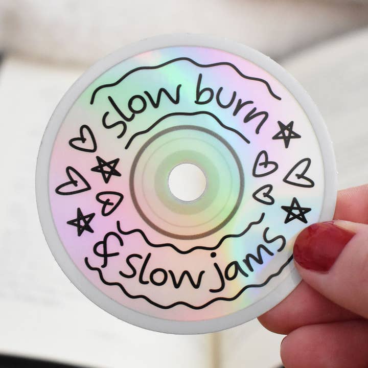 Autocollant holographique Slow Burn CD pour la vente par Wild North Co