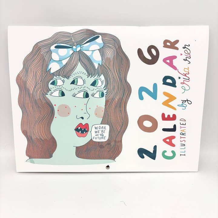 2026 Illustrated Calendar - 11”x17” for wholesale by Erika Rier