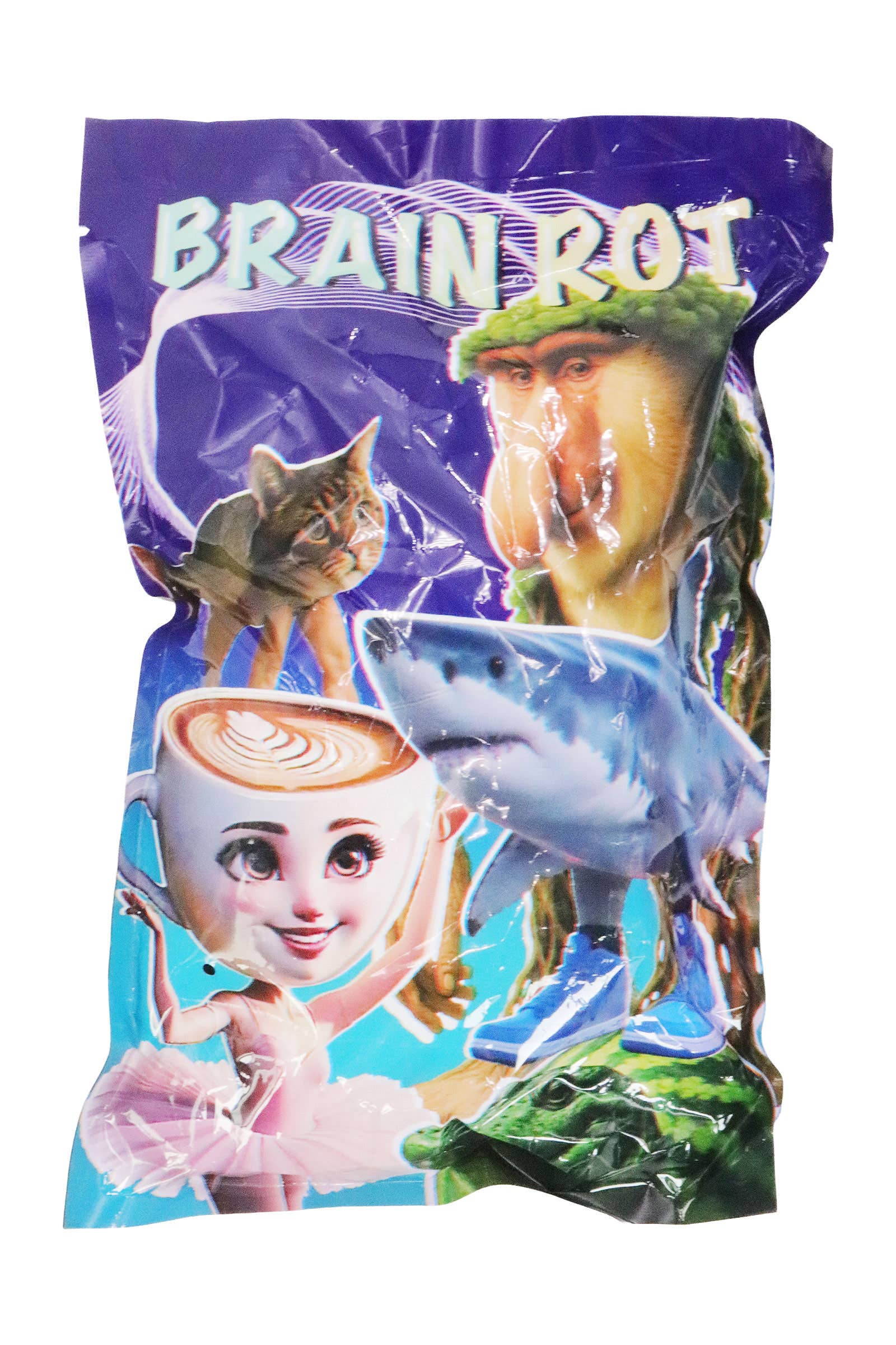 ASSORTED Brain Rot Meme Plushie Slap Wristband Blind Box for wholesale on Faire5