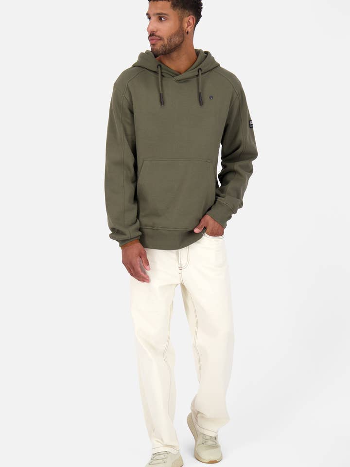 TillMannaK A Hoodie voor heren, donkergroen voor wholesale door Alife & Kickin