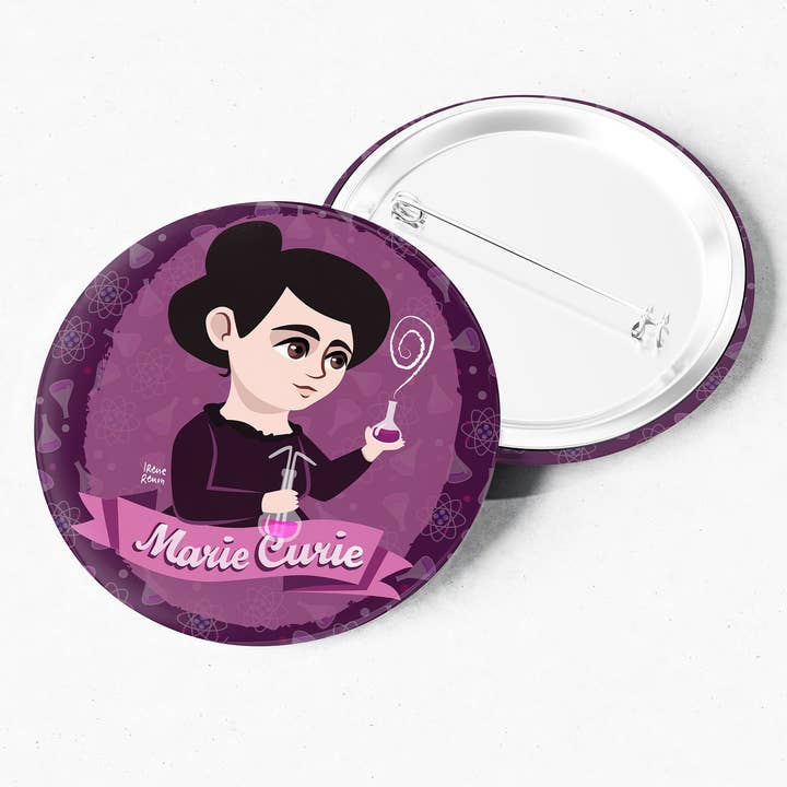 Marie Curie Pin - Kvinnor i stamstift | Kvinnor i historien för wholesale av Irene Renon illustrations